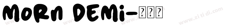 Morn Demi字体转换